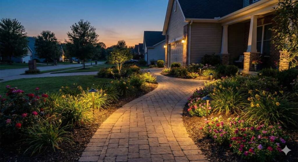 Landscape Lighting & Walkway