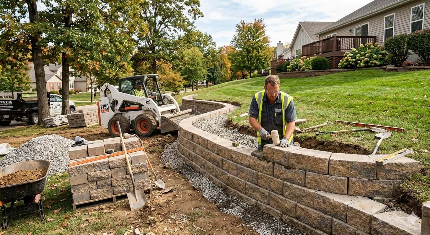 Retaining Wall Installation Cost in Fenton, MO